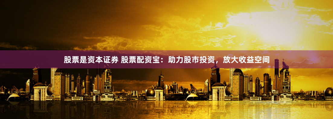 股票是资本证券 股票配资宝：助力股市投资，放大收益空间